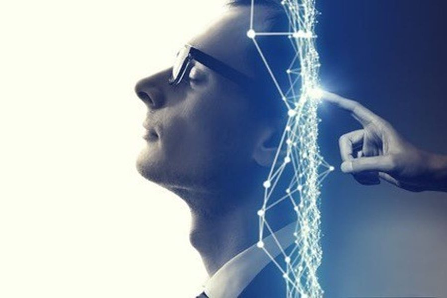 Man wearing glasses with eyes closed